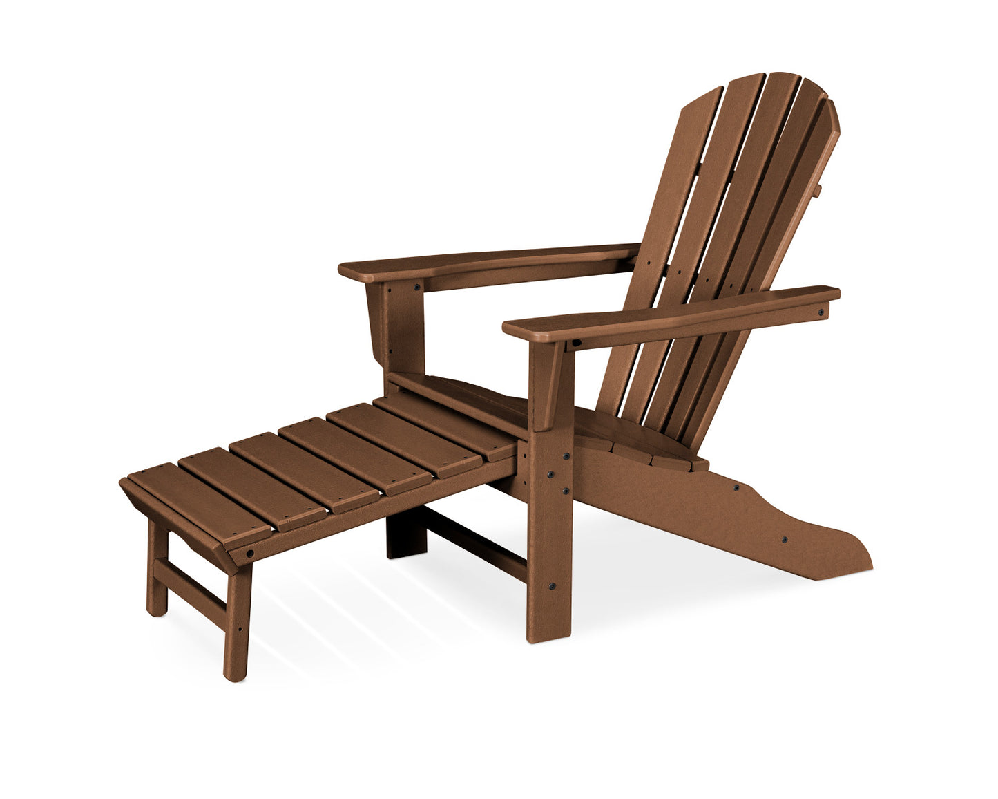 POLYWOOD Palm Coast Ultimate Adirondack with Hideaway Ottoman