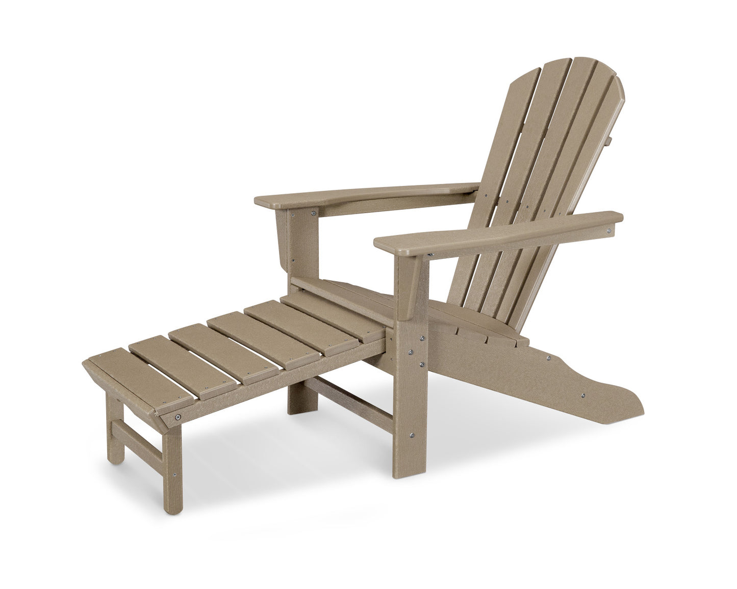 POLYWOOD Palm Coast Ultimate Adirondack with Hideaway Ottoman