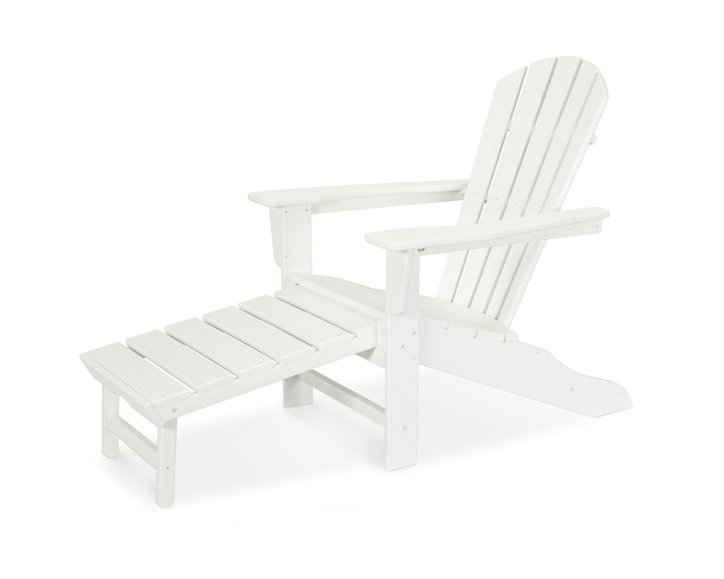 POLYWOOD Palm Coast Ultimate Adirondack with Hideaway Ottoman