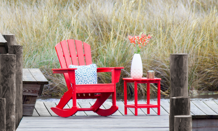 POLYWOOD Palm Coast Adirondack Rocking Chair