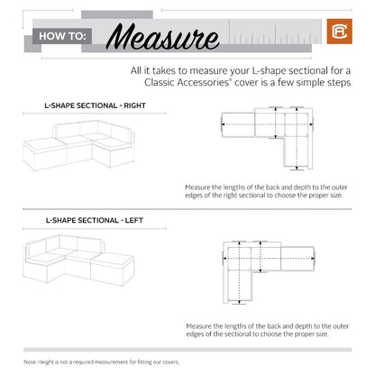 Outdoor Left Facing L-Sectional Cover