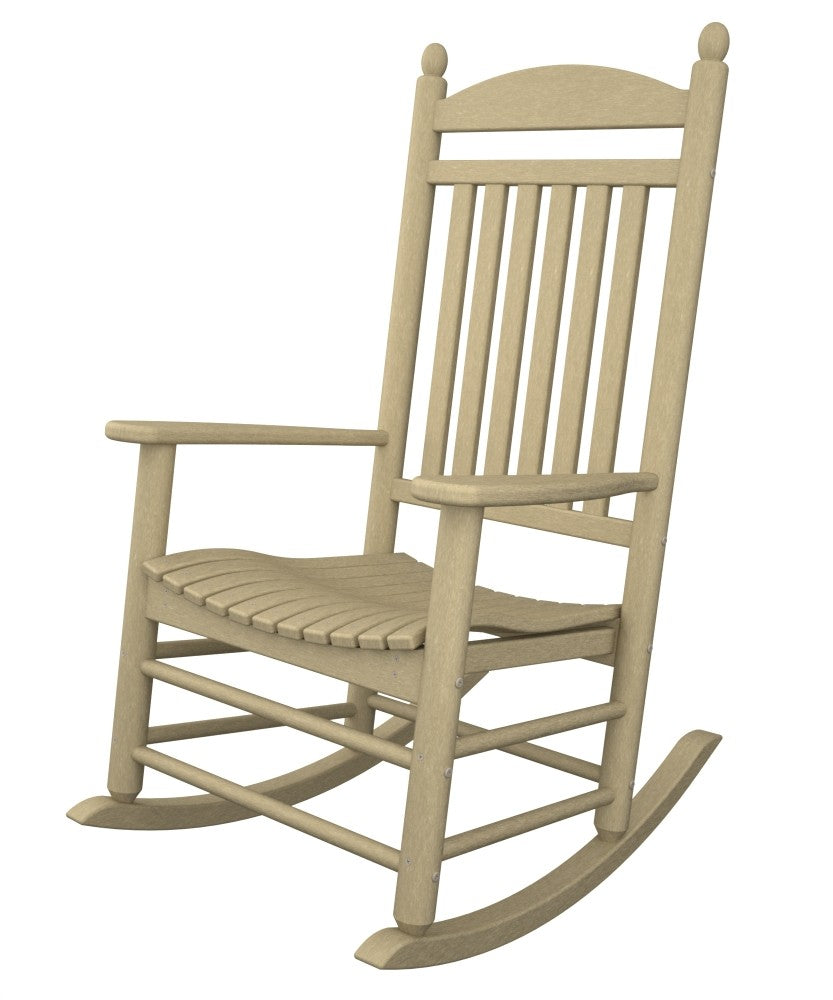 jefferson recycled plastic rocker chair  sand 
