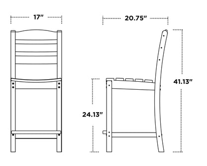 La Casa Café Counter Side Chair 