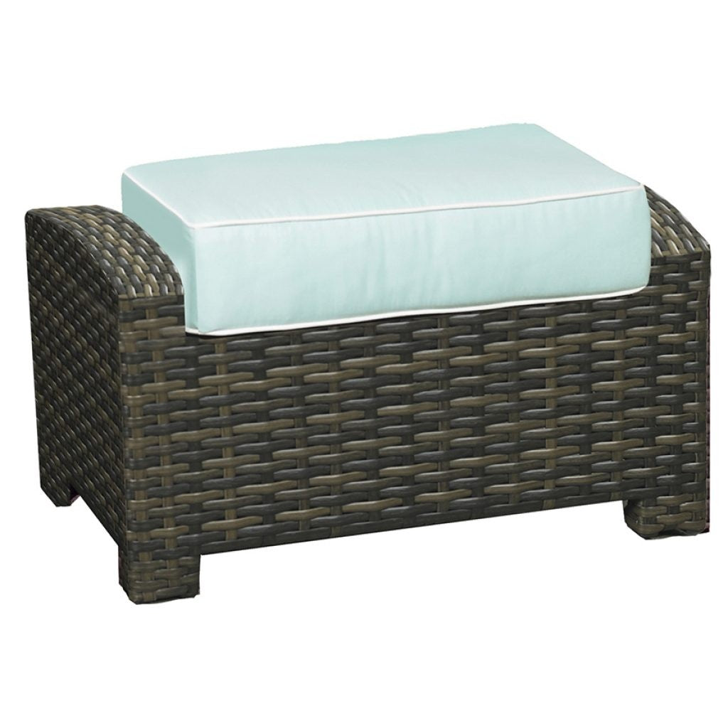 Lakeside Wicker Rectangular Ottoman