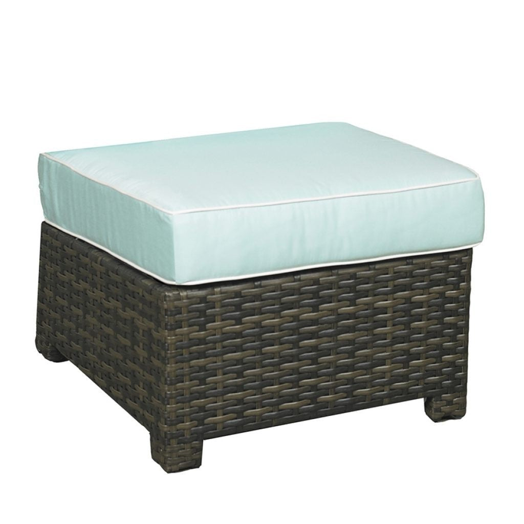Lakeside Wicker Square Ottoman