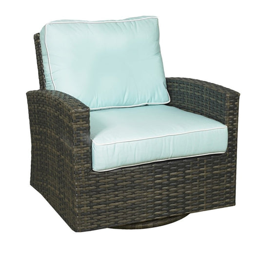 Lakeside Wicker Swivel Glider