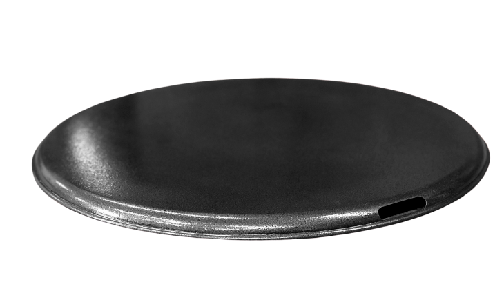 Black Metal Flat Lid 