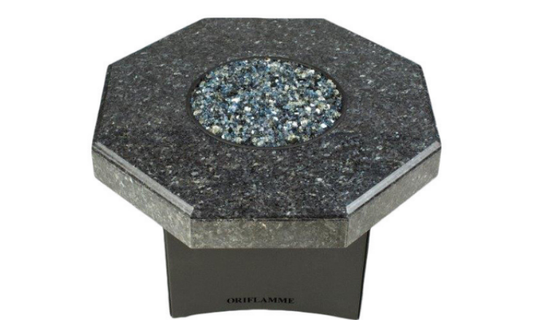 Oriflamme Mini 32" Octagon Fire Table - Blue Pearl