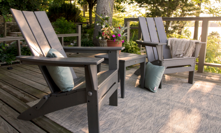POLYWOOD Modern Folding Adirondack