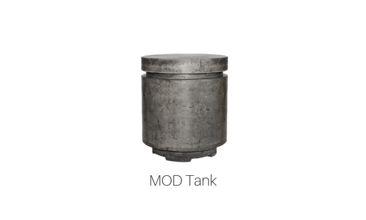 Prism Lombard Modern Concrete Fire Table