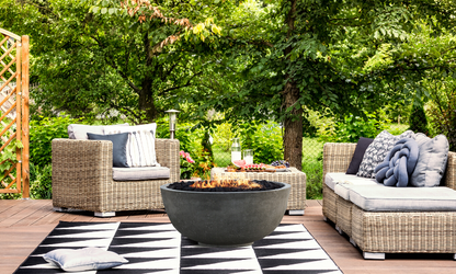 Prism Pewter Moderno 1 Concrete Fire Bowl