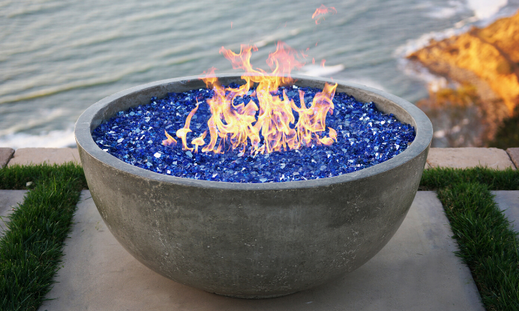 Prism Ebony Moderno 1 Concrete Fire Bowl