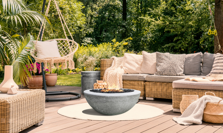 Prism Moderno 2 Concrete Fire Bowl