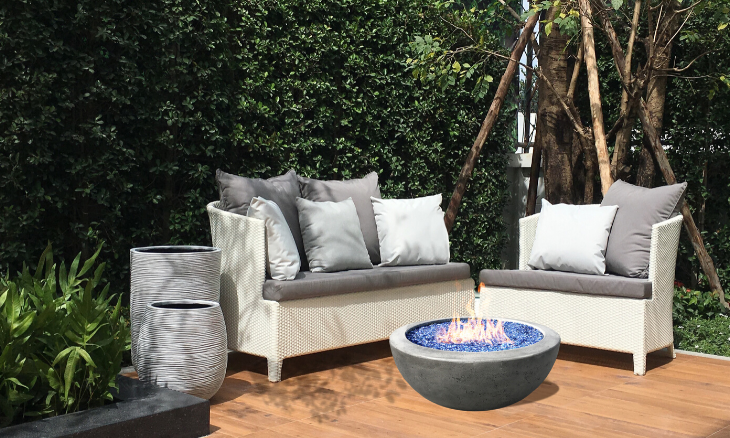 Prism Moderno 2 Concrete Fire Bowl