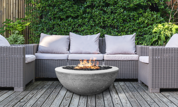 Prism Moderno 2 Concrete Fire Bowl