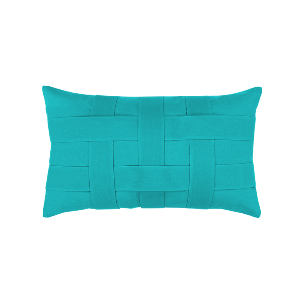 Elaine Smith Outdoor Basketweave Aruba Lumbar