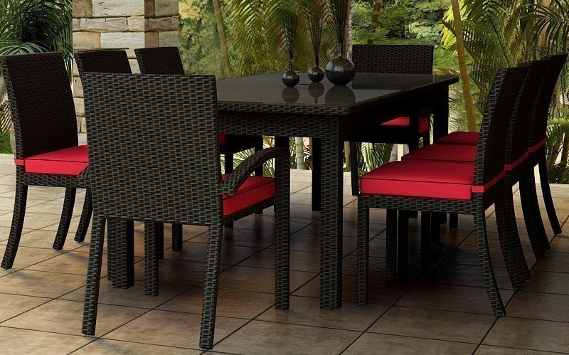 Cabo Wicker Dining Set- 9 Piece