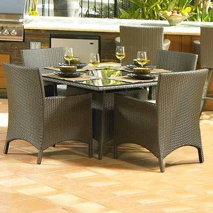 Malibu 60" Square Dining Table Lifestyle Image