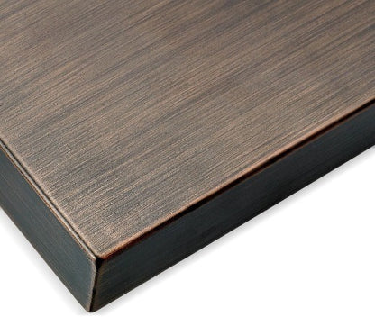 Oil Rubbed Bronze Stainless Steel Linear Burner Pan Cover