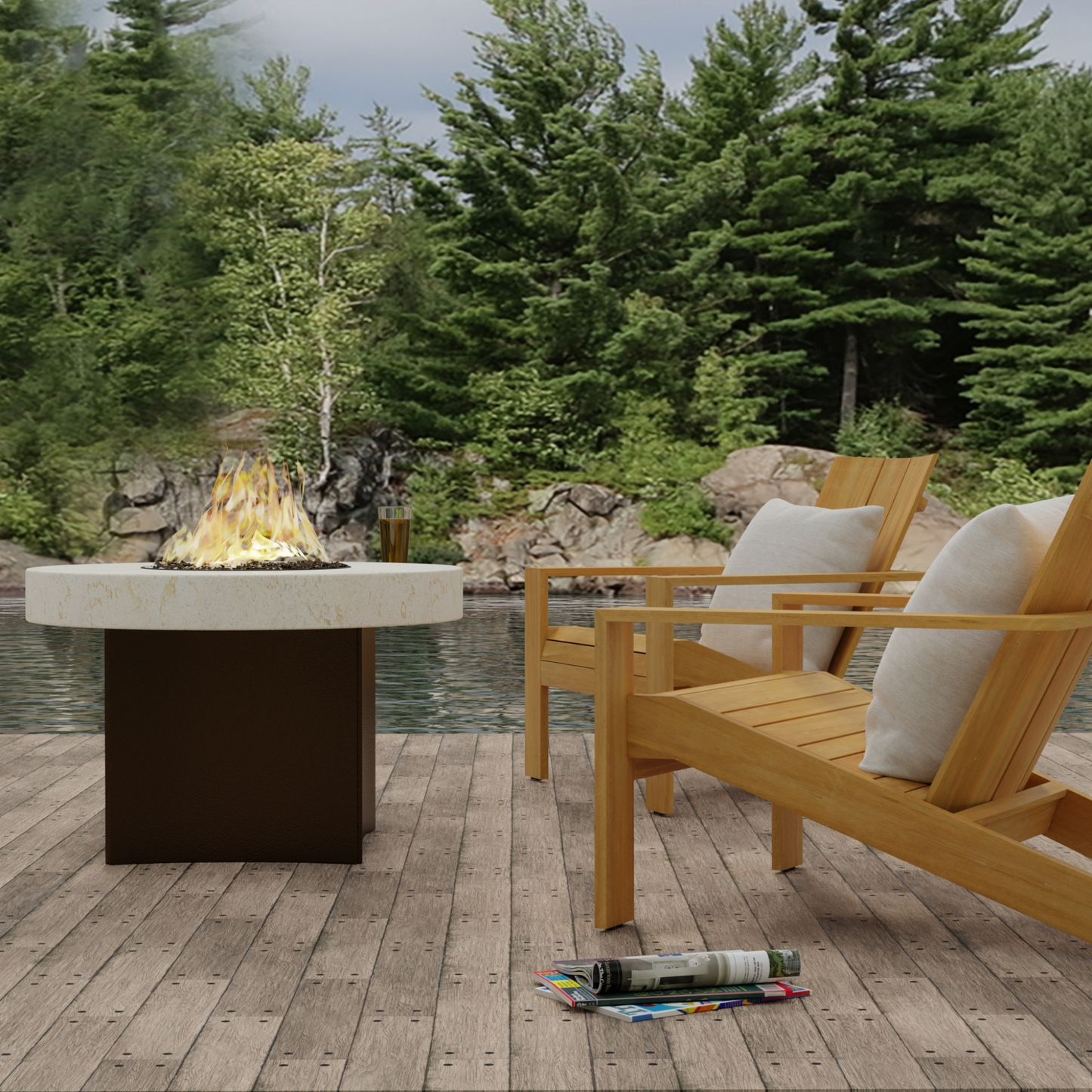 Oriflamme Mini Gas Fire Table