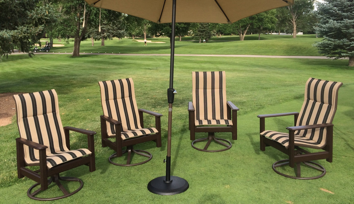 Outdoor Swivel Rocker With Sunbrella Fabric