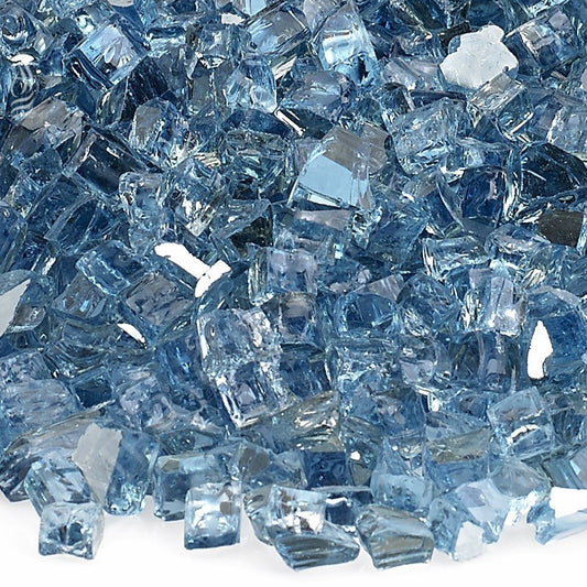 Fire Pit Fireplace Fire Glass Pacific Blue Reflecitve