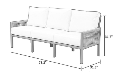 Palm Cay 5 Piece Polyflex Patio Furniture Set
