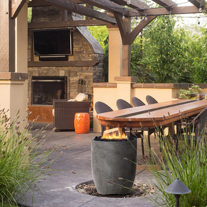 Prism Pentola 3 Concrete Fire Pit Bowl (Enclosed Propane Unit)