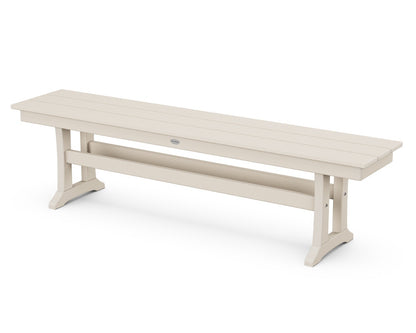POLYWOOD Farmhouse Trestle 65" Bench