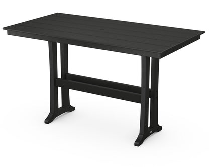 POLYWOOD Farmhouse Trestle 37" x 72" Bar Table