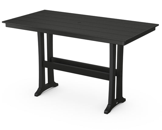 POLYWOOD Farmhouse Trestle 37" x 72" Bar Table