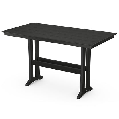 POLYWOOD Farmhouse Trestle 37" x 72" Bar Table