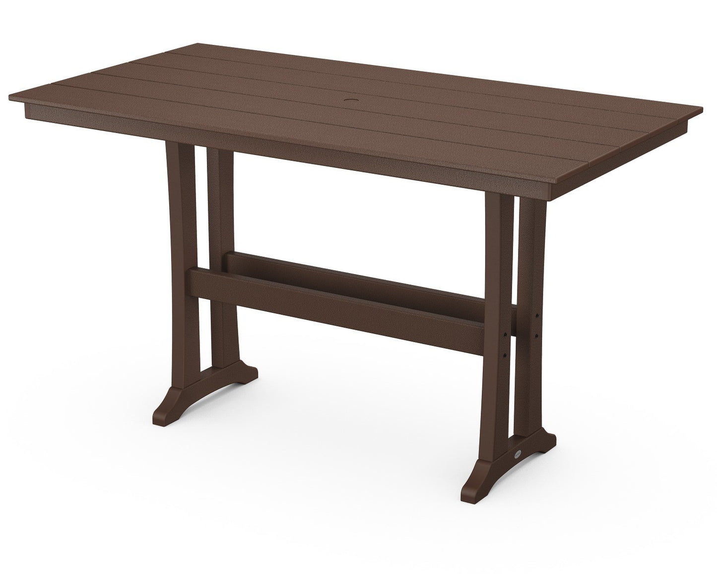 POLYWOOD Farmhouse Trestle 37" x 72" Bar Table