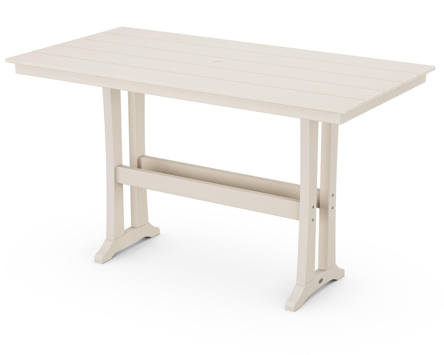 POLYWOOD Farmhouse Trestle 37" x 72" Bar Table