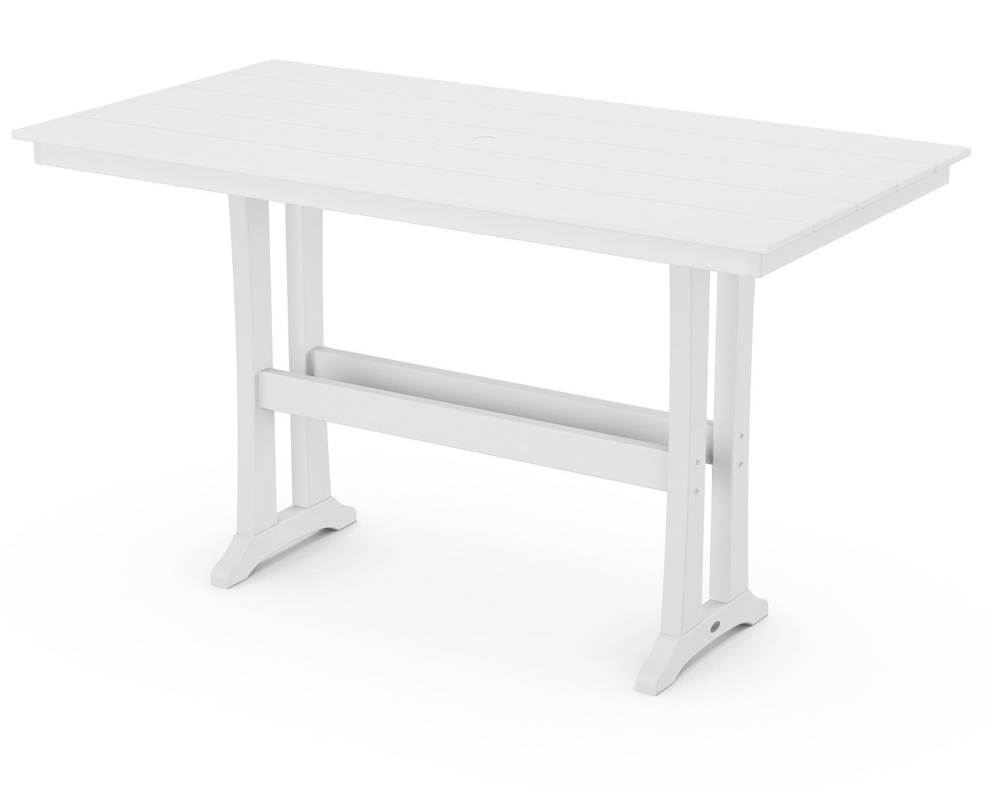 POLYWOOD Farmhouse Trestle 37" x 72" Bar Table