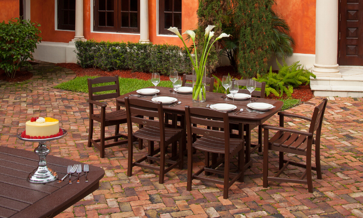 POLYWOOD La Casa Cafe 7-Piece Dining Set