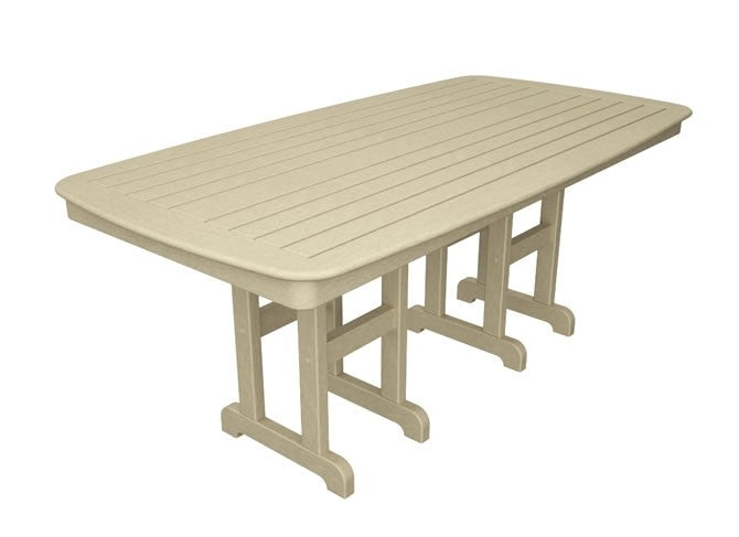 Polywood Nautical 37" x 72" Dining Table - Sand
