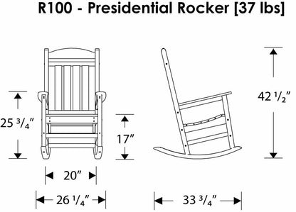 Jefferson Rocker Dimensions