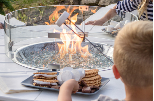 Fire guard and crystals included