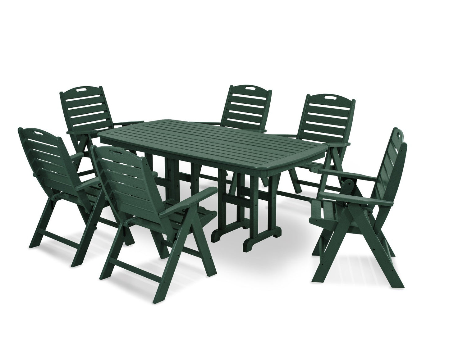 POLYWOOD Nautical 7-Piece Dining Set Set