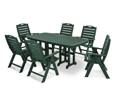 POLYWOOD Nautical 7-Piece Dining Set Set