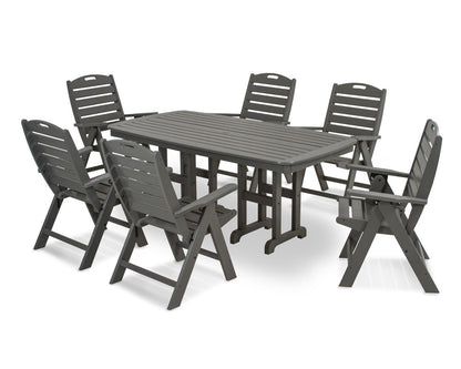 POLYWOOD Nautical 7-Piece Dining Set Set