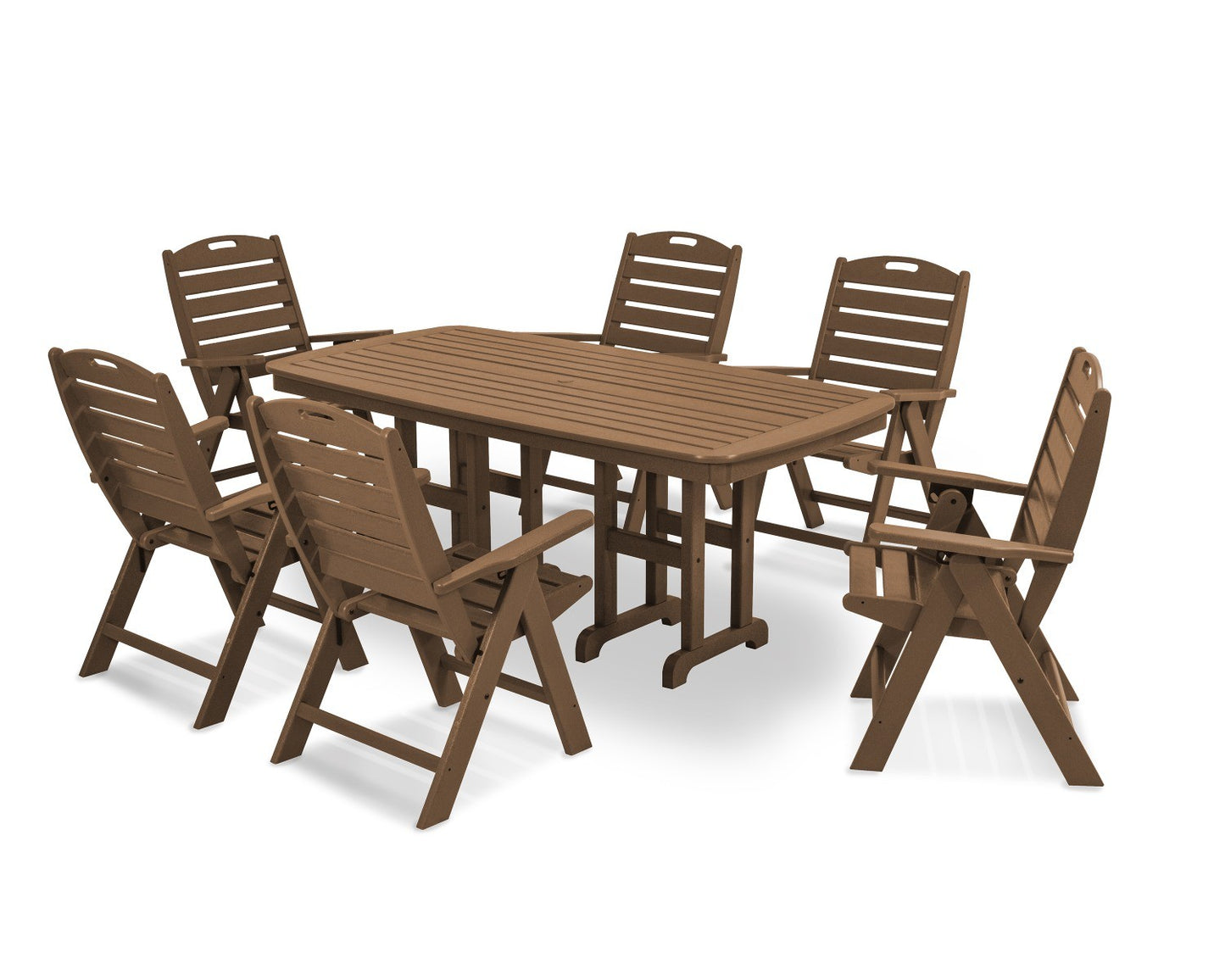 POLYWOOD Nautical 7-Piece Dining Set Set
