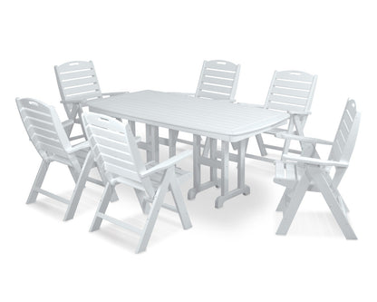 POLYWOOD Nautical 7-Piece Dining Set Set