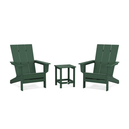Polywood 3-Piece Modern Studio Adirondack Set