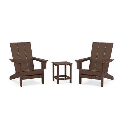 Polywood 3-Piece Modern Studio Adirondack Set