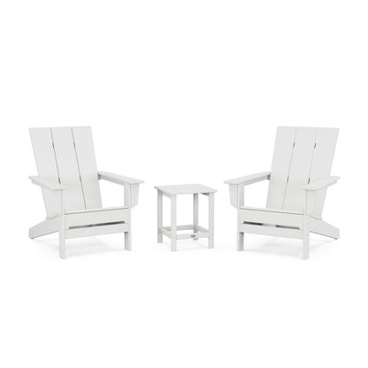 Polywood 3-Piece Modern Studio Adirondack Set