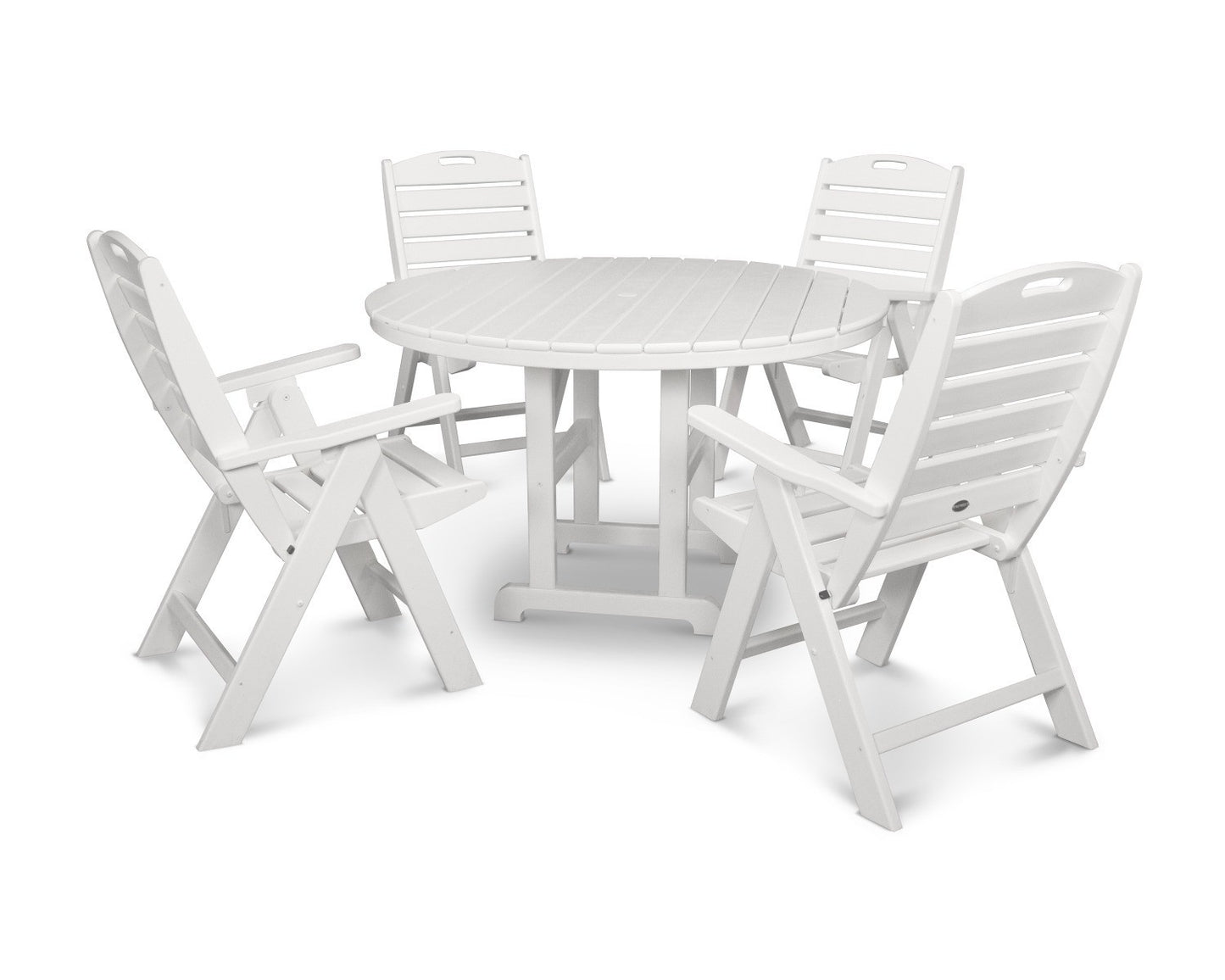 POLYWOOD Nautical 3-Piece Adirondack Set
