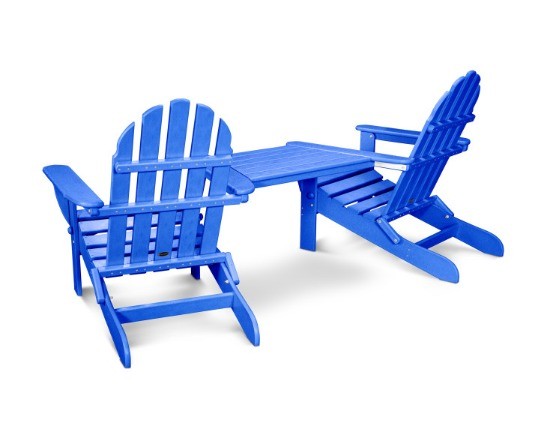 POLYWOOD Classic Adirondack Tete-a-Tete Set