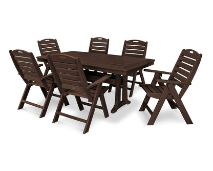 POLYWOOD 7 Piece Nautical Dining Set
